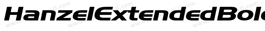 HanzelExtendedBold B字体转换